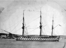 The second ship to be named HMS Ganges, and the first to be a training ship HMSGanges.png