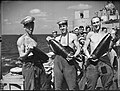 Crew of HMS Euryalus with shells, August 1942