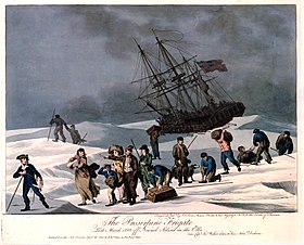 Escape of the crew of the HMS Proserpine after being stranded on the Scharhörn Reef