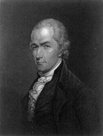 A portrait of Alexander Hamilton shortly after...