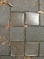 Stolpersteine für die Familie Kugelmann vor der Hausnummer 55