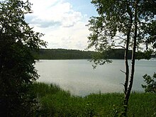 Blick über den Haussee in Richtung Hardenbeck