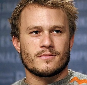 Williams and Heath Ledger (pictured) began dating in 2004 while filming Brokeback Mountain. She gave birth to their daughter the next year.[20]