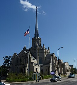 Today the church and its chapels occupy a full block on Hennepin Hennepin Avenue United Methodist.jpg