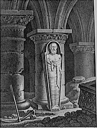 De geopende loden kist van Hendrik IV