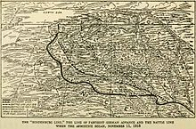 Carte de la ligne Hindenburg