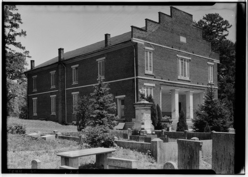 File:Historic American Buildings Survey, W. Jeter Eason, Deputy District Officer, Photographer June 13, 1936 DETAIL OF FRONT AND SIDE LOOKING NORTHEAST. - Zion Church (Presbyterian HABS TENN,60-COLUM.V,3-1.tif