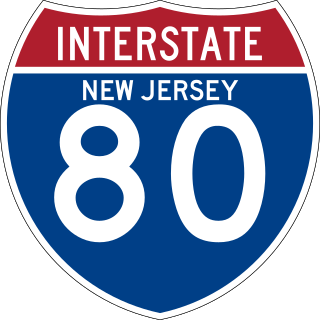 <span class="mw-page-title-main">Interstate 80 in New Jersey</span> Section of an Interstate Highway in New Jersey, United States