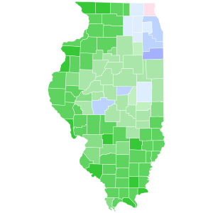 Results by county:
Raoul--40-50%
Raoul--<40%
Quinn--<40%
Quinn--40-50%
Quinn--50-60%
Quinn--60-70%
Rotering--<40% Illinois Attorney General Democratic primary, 2018.svg