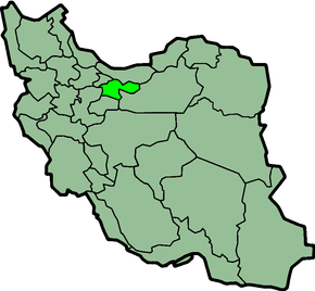 Poziția regiunii Provincia Teheran (Ostān Tehrān) استان تهران