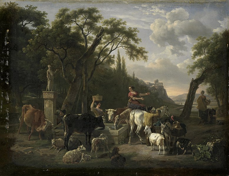 File:Italiaans landschap met herders en vee bij een drenkplaats Rijksmuseum SK-C-292.jpeg
