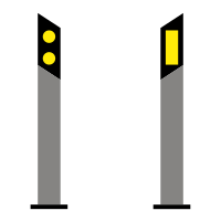 File:Italian traffic signs - delineatori di margine - senso unico.svg