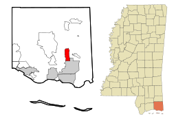 Escatawpa i Jackson County och Mississippi