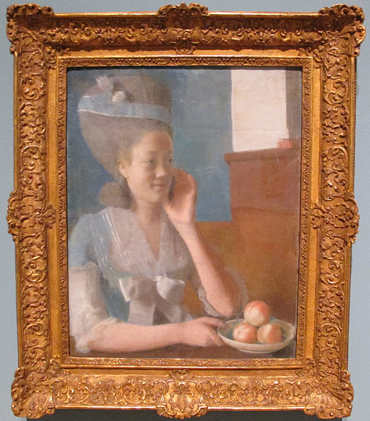 File:Jean-étienne liotard, ritratto di marie jeanne liotard con un canestro di pesche, 1779, 01.JPG