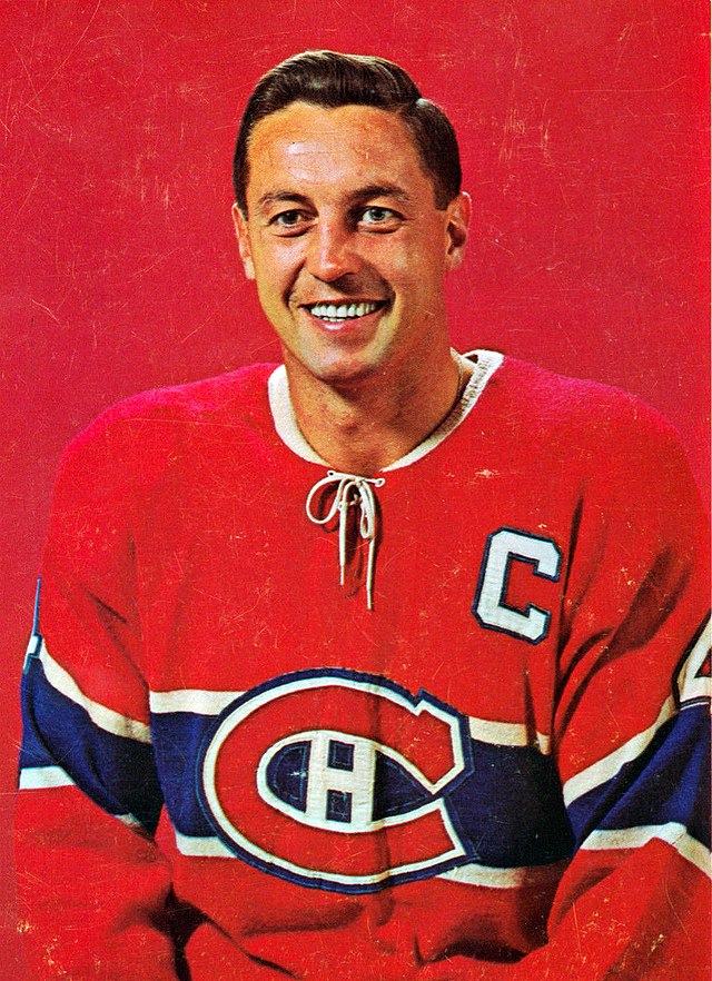 No4 Jean Beliveau Red Home Jersey