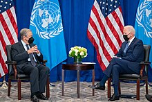 President Biden and UN Secretary-General Antonio Guterres Joe Biden and Antonio Guterres at 76th UNGA.jpg