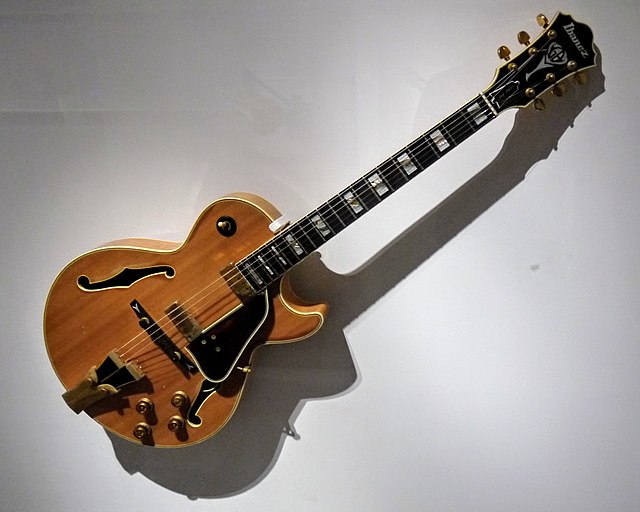 A 1978 Ibanez George Benson signature guitar played by Joni Mitchell from at least 1979 to 1983