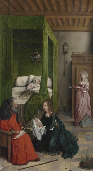 File:Juan de Flandes - The Birth and Naming of John the Baptist - 1975.3 - Cleveland Museum of Art.tiff