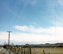 The radio tower for KNEU is actually located in Uintah County, near Ballard, Utah. KNEUtower.jpg