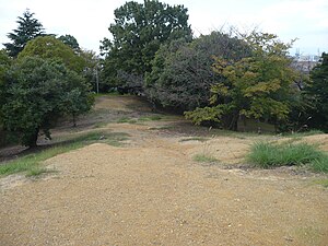 貝吹山古墳の頭頂部