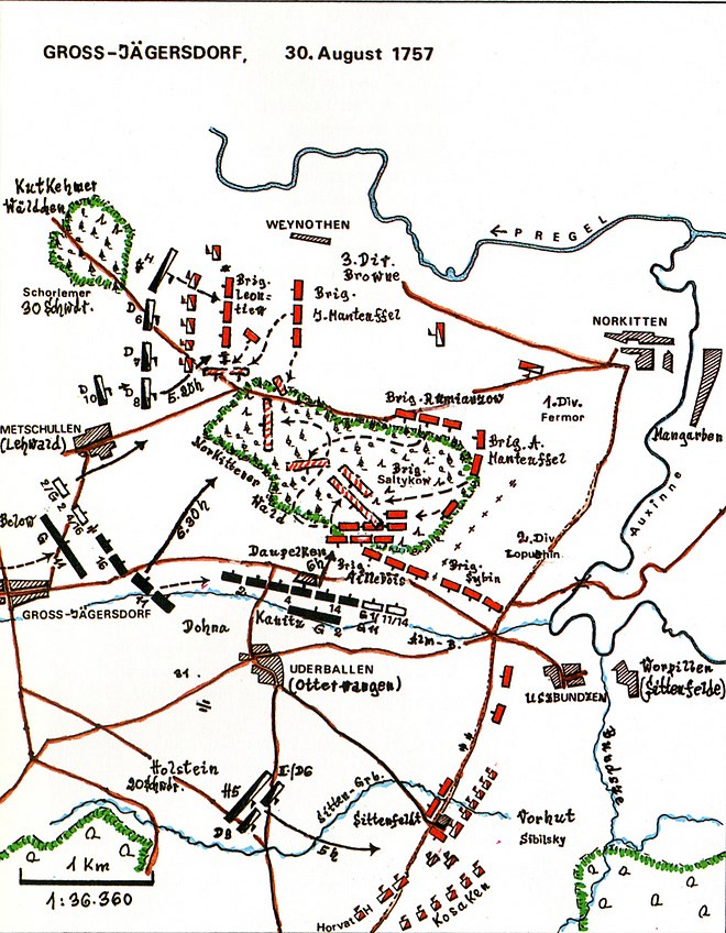 Гросс егерсдорф. 1757 Гросс Егерсдорфское сражение. 19 Августа 1757 сражение при Гросс-Егерсдорфе. Сражение при Гросс-Егерсдорфе. 1757 Г.. Сражение при Гросс-Егерсдорфе 1757 карта.