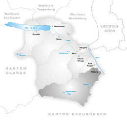 Pfäfers - Localizazion