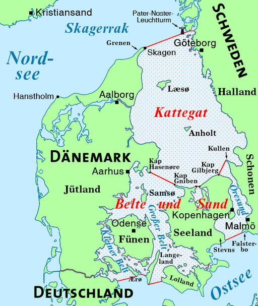 Karte Kattegat