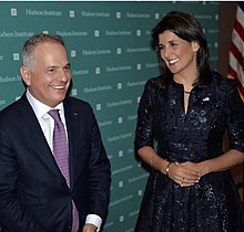 Weinstein and Nikki Haley at a Hudson Institute event Ken Weinstein and Nikki Haley.jpg