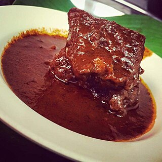Kerutuk daging Traditional food in Kelantan, Malaysia