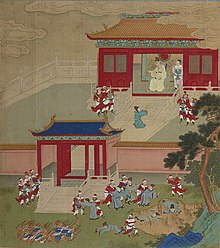 Killing the Scholars and Burning the Books, anonymous 18th century Chinese painted album leaf; Bibliotheque nationale de France, Paris Killing the Scholars, Burning the Books.jpg