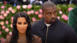 West with his then-wife Kim Kardashian in May 2019 Kim Kardashian and Kanye West at the Met Gala in 2019.png