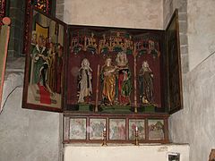 Small altar in the church