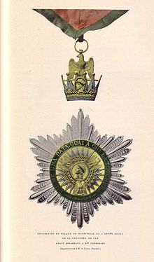Neck badge and breast star Koechlin - Ordre de la Couronne de Fer (Codronchi).jpg