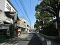 しおまち商店街。耕三寺の門前町でもある。