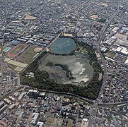 Koyaike park, aerial view