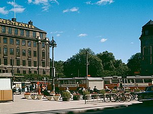 Kreditbanken och Norrmalmstorg 1968.