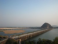 přehrada Prakasam ve Vijayawadě