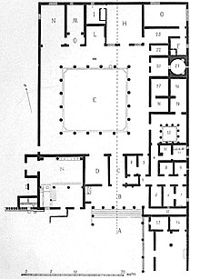 Plan of Villa of P. Fannius Synistor La villa pompeiana plan.jpg