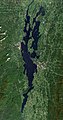 Δορυφορική φωτογραφία της λίμνης από την διαστημική αποστολή Sentinel-2