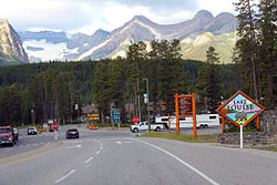 Entering Lake Louise