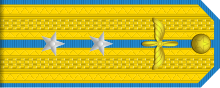 Lieutenant of the Air Force rank insignia (North Korea).svg