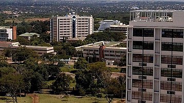 Lilongwe city from the sky