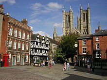 Part of 'The Bailgate',the centre of the uphill area of Lincoln Lincoln - Castle Square.jpg