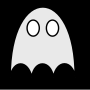 Thumbnail for File:Littleghost-black.svg