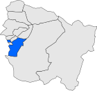 Ubicación del municipio en el mapa de la provincia