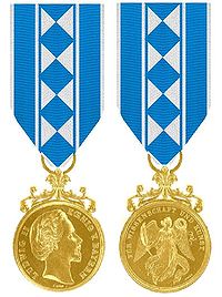 Medaille in goud