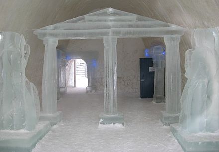 Inside Kemi's 2008 snow castle