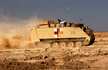 M113A3 Arnoured Ambulance in Fallujah, Iraq, 2004 M113-ambulance-fallujah.jpg