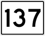 State Route 137 marker