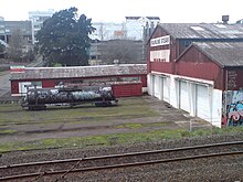 The former Mainline Steam depot. Mainline Steam Depot, Tanker, Auckland.jpg